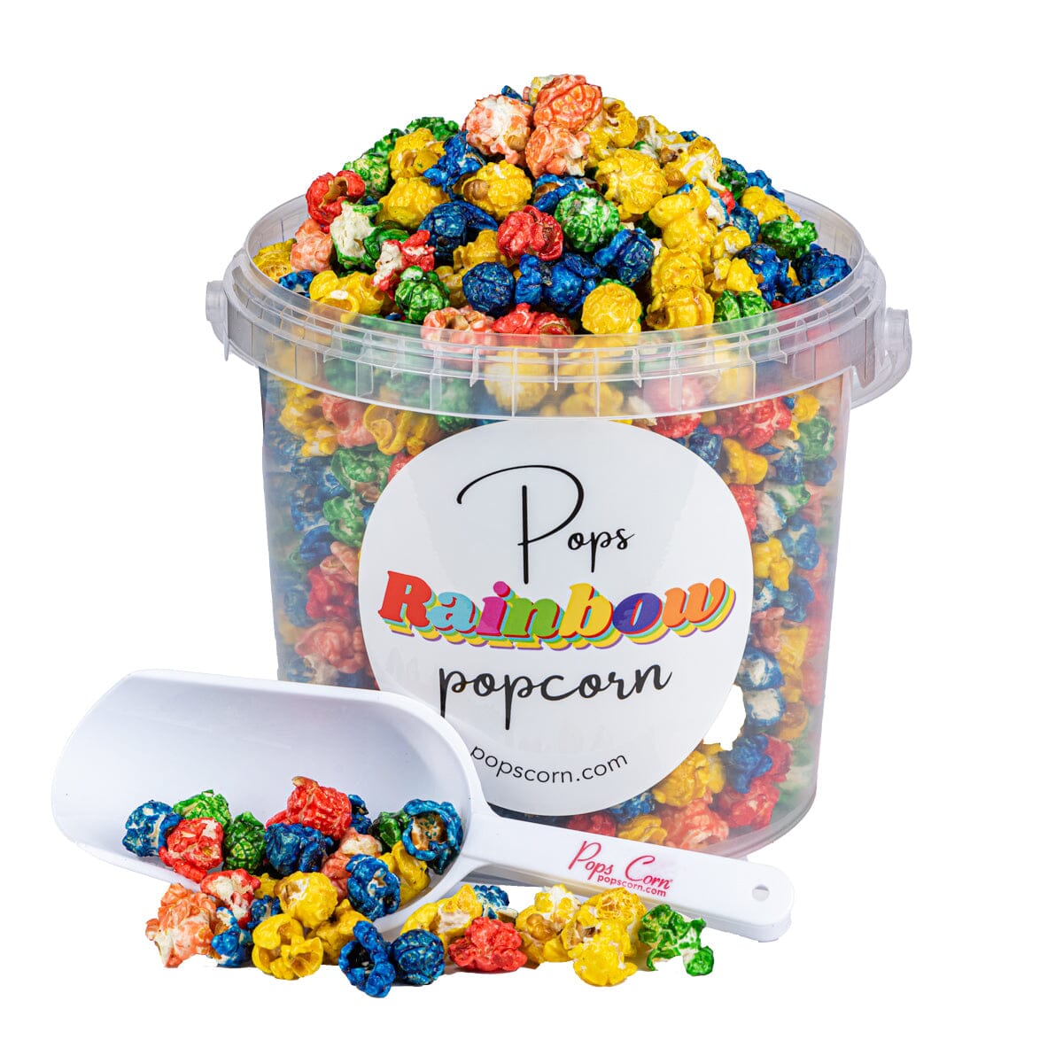 Rainbow Popcorn. Pops Corn 