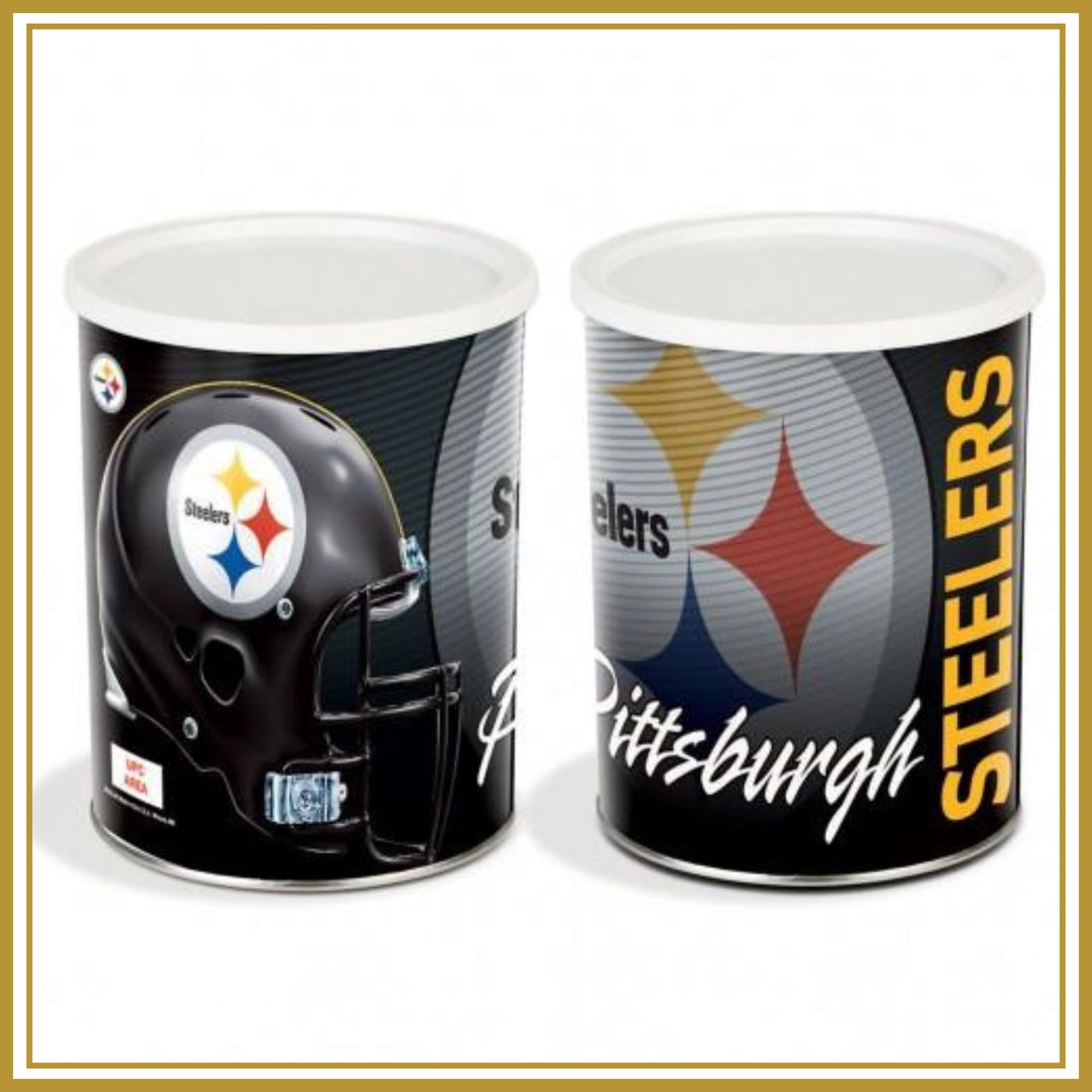 Pittsburgh Steelers One Gallon-Free Shipping Sports Popcorn Tin vendor-unknown 