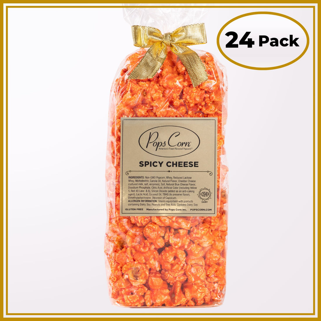 Spicy Cheese Popcorn – 24 Pack Favor Bags | Fresh Event Popcorn | Pops Corn® Party Favor New vendor-unknown 