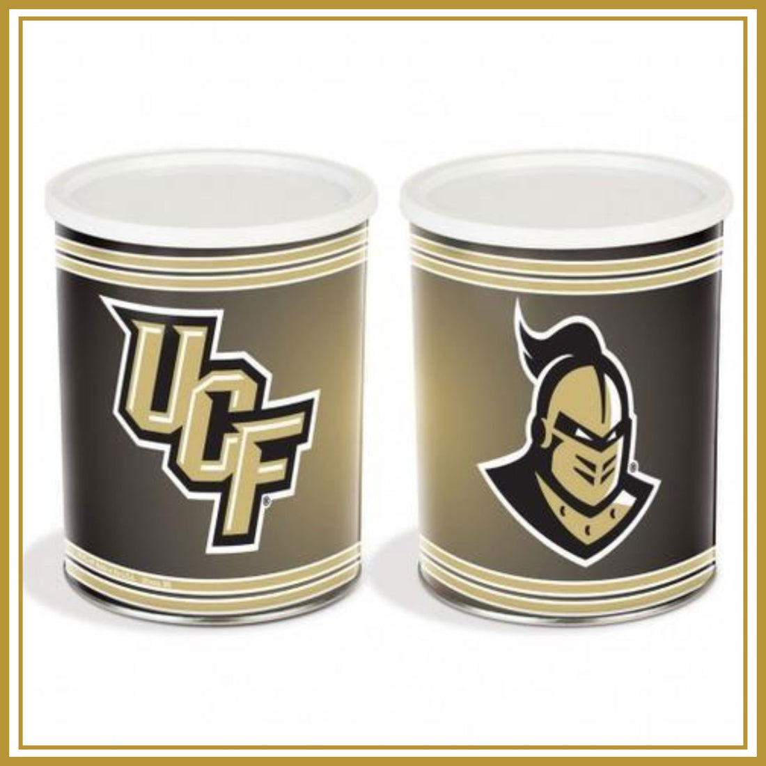 Central Florida Knights One Gallon-Free Shipping Sports Popcorn Tin Pops Corn 