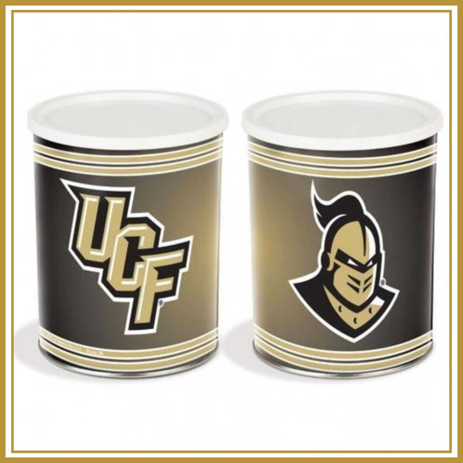 Central Florida Knights One Gallon-Free Shipping Sports Popcorn Tin Pops Corn 