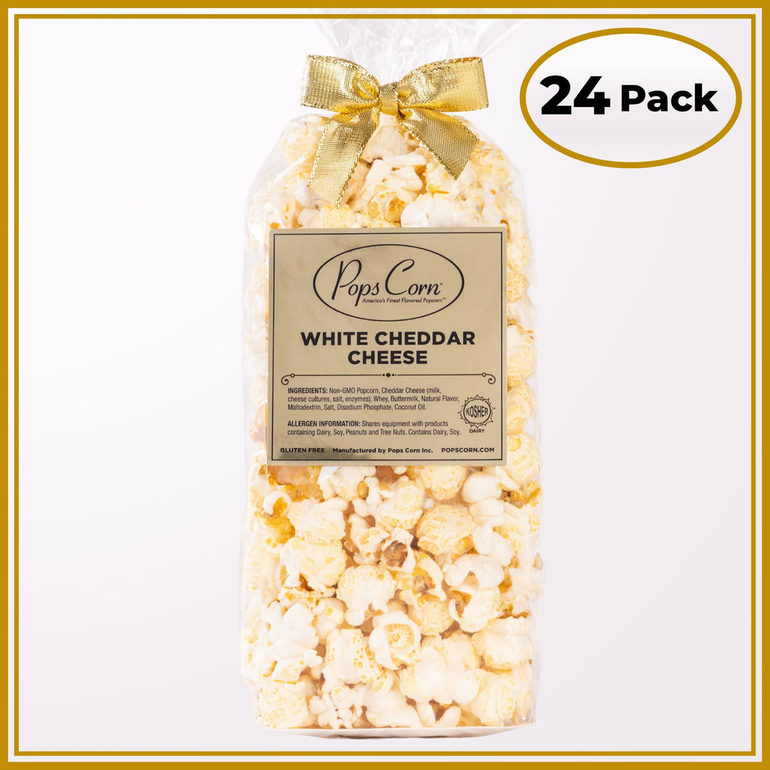 White Cheddar Cheese Popcorn – 24 Pack Favor Bags | Fresh Event Popcorn | Pops Corn® Party Favor New vendor-unknown 