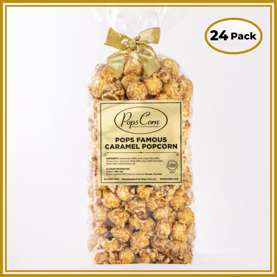 Gourmet Caramel Popcorn – 24 Pack Party Favor Bags | Event &amp; Wedding Popcorn | Pops Corn® Party Favor New vendor-unknown 