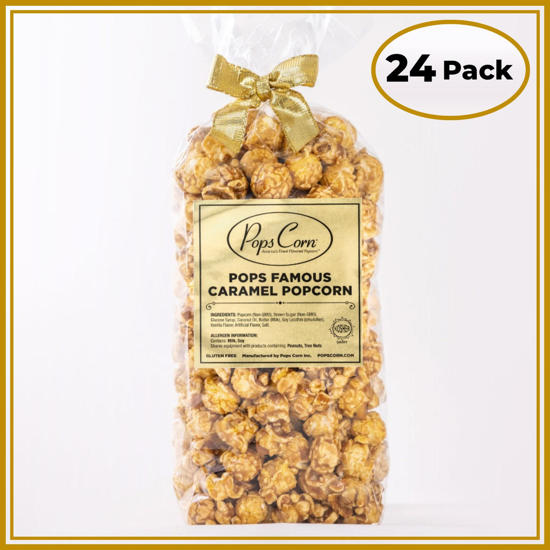 Gourmet Caramel Popcorn – 24 Pack Party Favor Bags | Event &amp; Wedding Popcorn | Pops Corn® Party Favor New vendor-unknown 