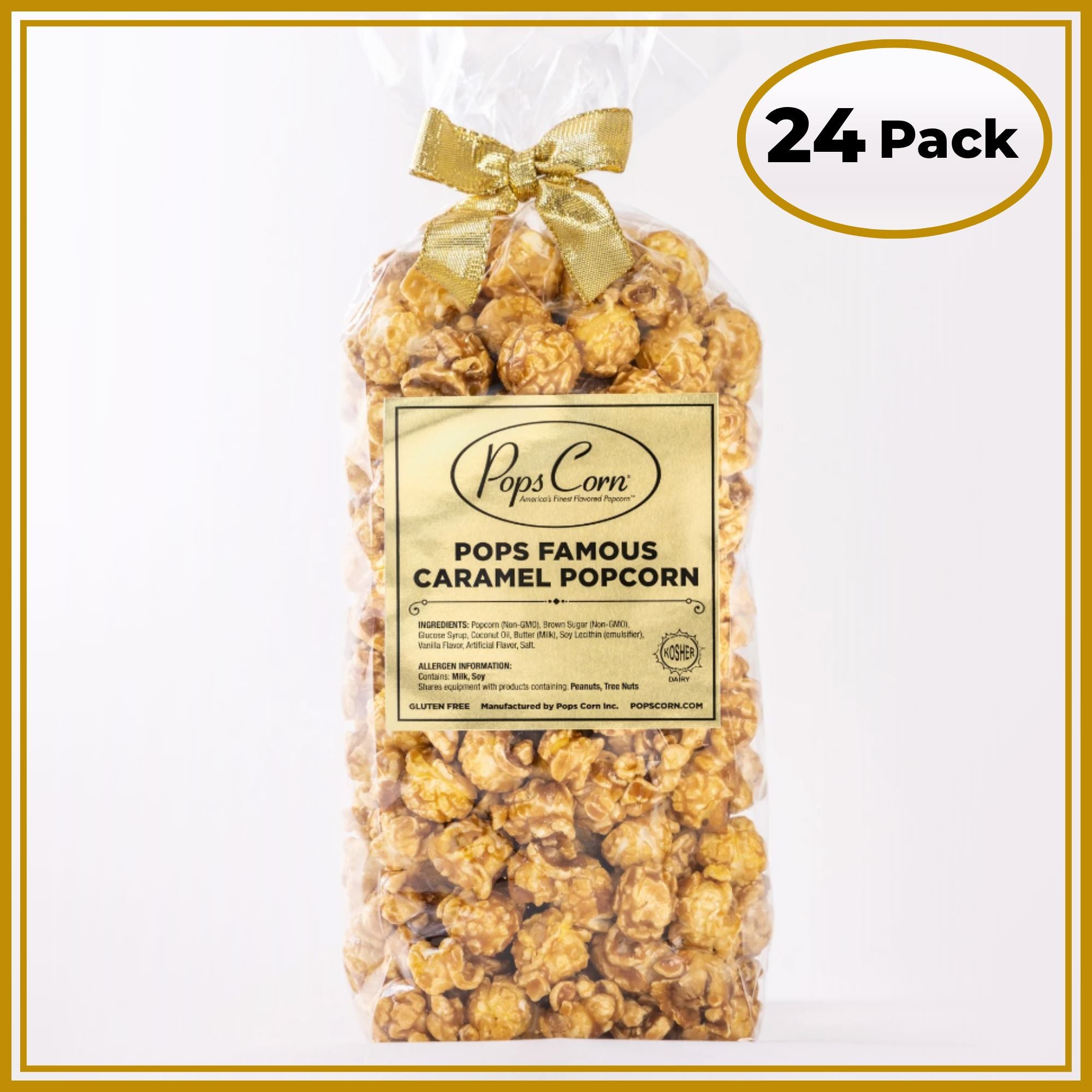 Gourmet Caramel Popcorn – 24 Pack Party Favor Bags | Event &amp; Wedding Popcorn | Pops Corn® Party Favor New vendor-unknown 