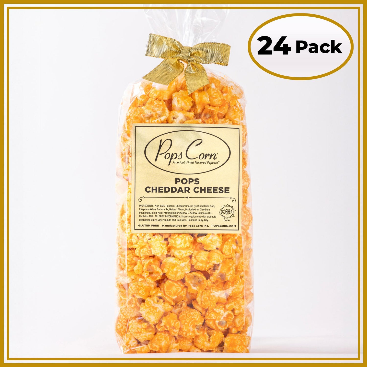 Gourmet Cheese Popcorn – 24 Pack Favor Bags | Fresh Event Popcorn | Pops Corn® Party Favor New vendor-unknown 