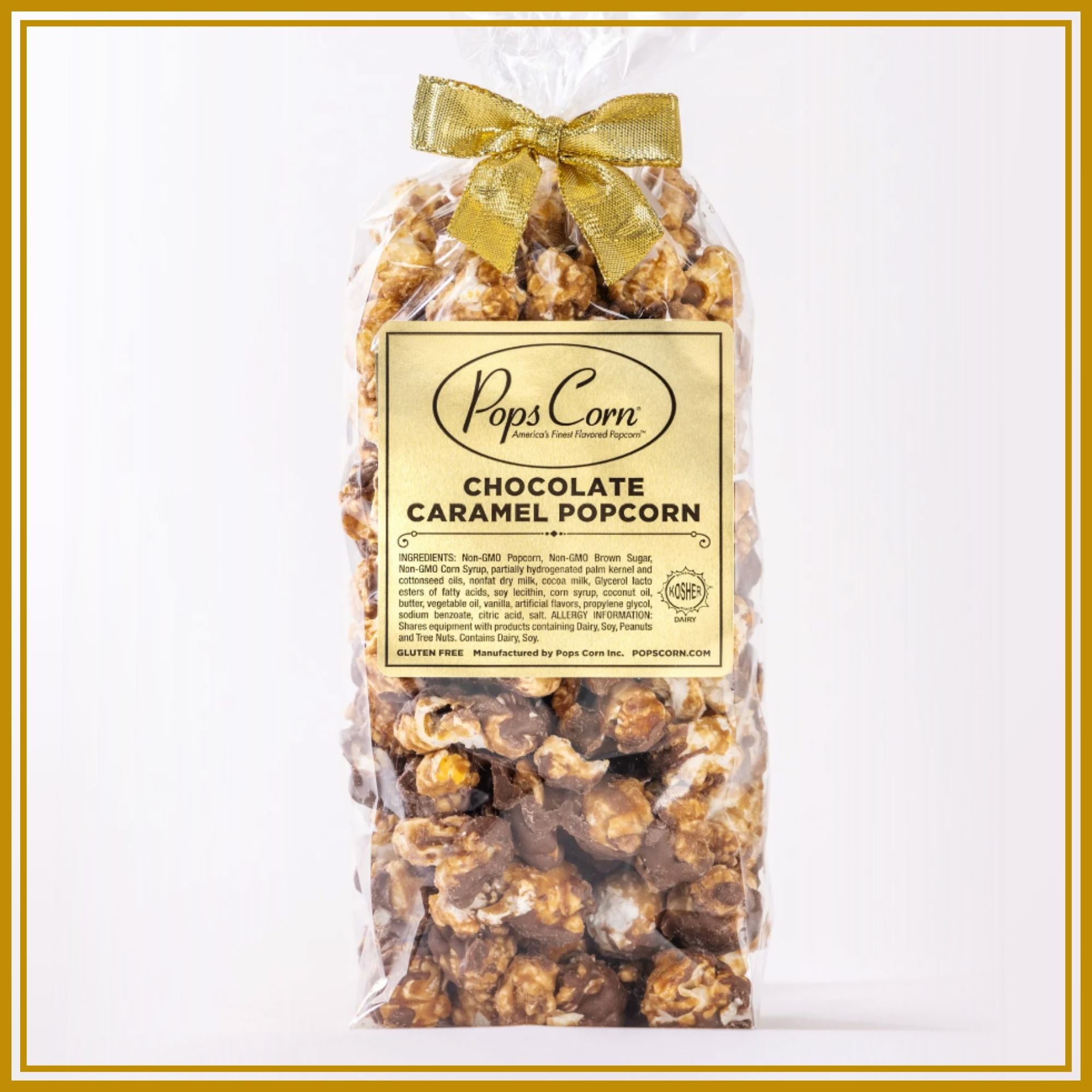 Chocolate Covered Caramel Popcorn – 24 Pack Gift Bags | Gourmet Popcorn Party Favors | Pops Corn® Party Favor New vendor-unknown 