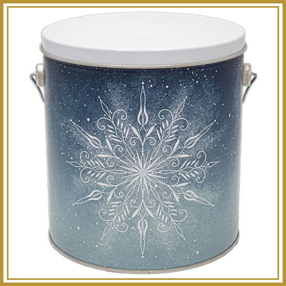 1 Gallon First Snowfall Popcorn Tin – Choose Up to 3 Flavors | Holiday Gift Tin | Free Shipping | Pops Corn® Holiday Tin Pops Corn 