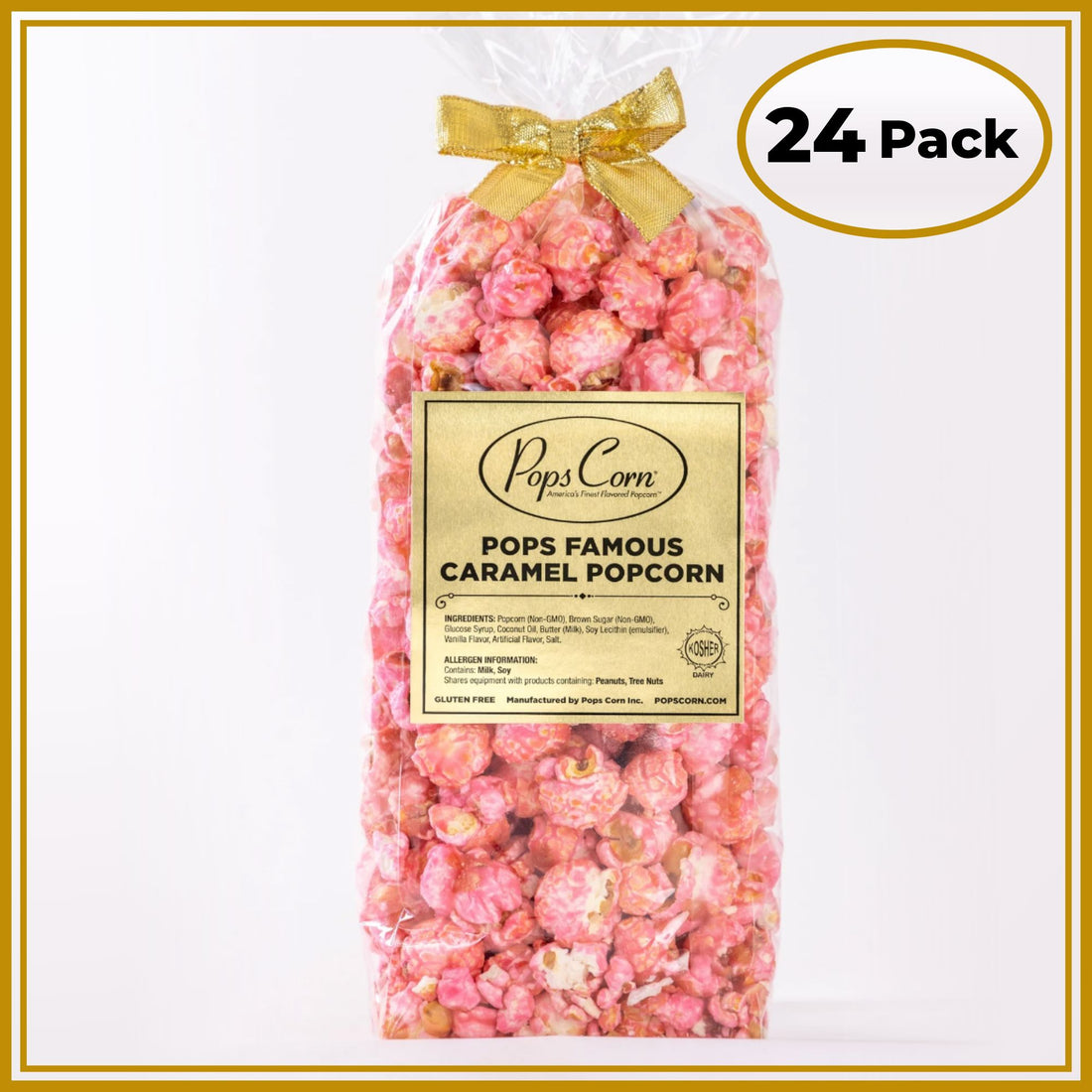 Pink Gourmet Popcorn – 24 Pack Party Favor Bags | Wedding &amp; Event Popcorn | Pops Corn® Party Favor New vendor-unknown 