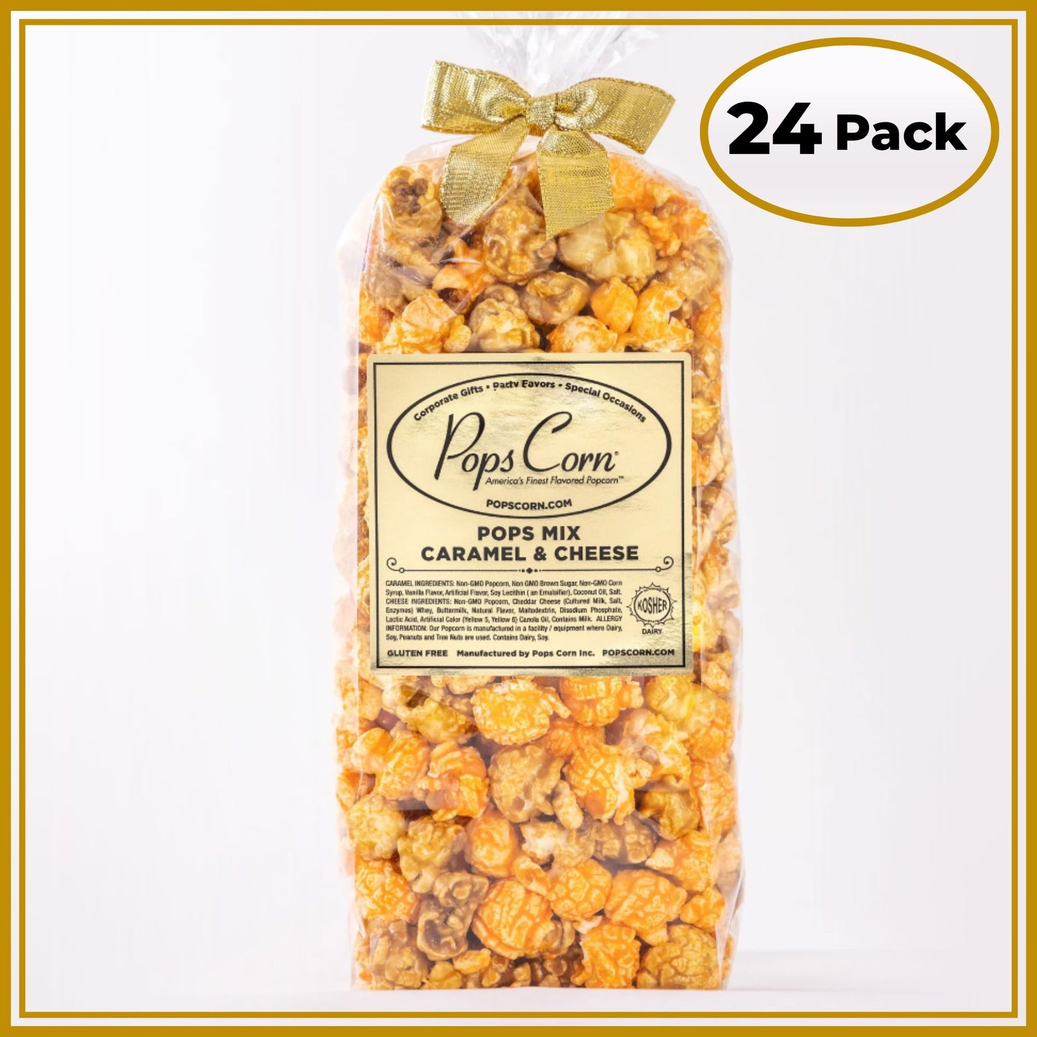 Caramel &amp; Cheese Popcorn Mix – 24 Pack Party Favor Bags | Sweet &amp; Salty Gourmet Popcorn | Pops Corn® Party Favor New vendor-unknown 