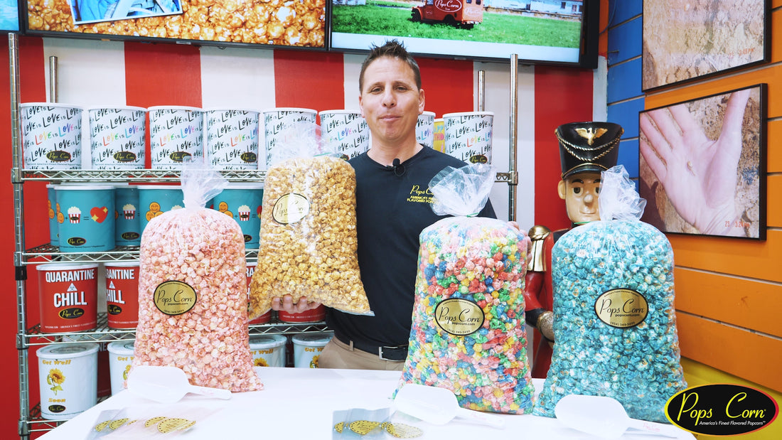 Red, White &amp; Blue Popcorn – Bulk 5 lb (95 oz) Bag | Caramel &amp; Kettle Mix | Gourmet Patriotic Popcorn | Pops Corn®