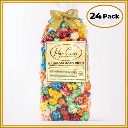 Rainbow Gourmet Popcorn – 24 Pack Party Favor Bags | Fresh Event Popcorn | Pops Corn® Party Favor New vendor-unknown 