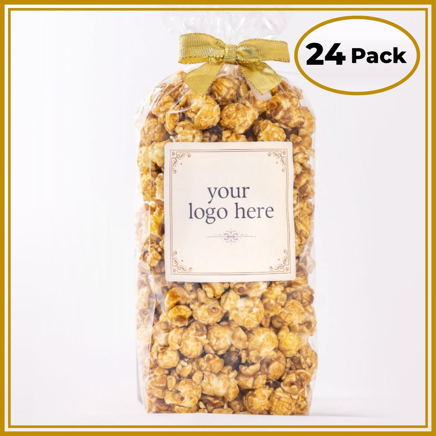 Custom Logo Popcorn Party Bags – 24 Pack Personalized Event Favors | Your Logo or Message Printed on Each Bag Party Favor New vendor-unknown 