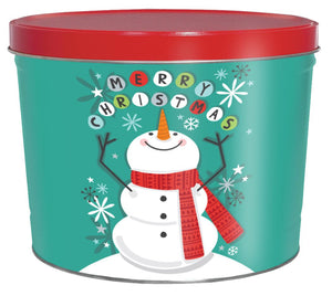 2 Gallon Cheery Snowman Father's Day Tins vendor-unknown 