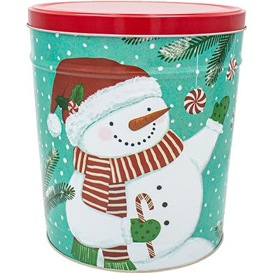 4 Gallon Peppermint Snowman-Free Shipping Father's Day Tins vendor-unknown 