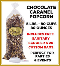 Load image into Gallery viewer, Chocolate Covered Caramel Popcorn 🍫🙌 Pops Bulk Popcorn Bags. Made fresh to order! ?✔ Pops Corn 