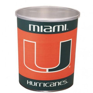 Miami Hurricanes One Gallon Sports Popcorn Tin vendor-unknown 