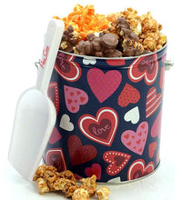 Load image into Gallery viewer, 1 Gallon Hearts Tin Valentine&#39;s Day Tins Pops Corn Default Title 