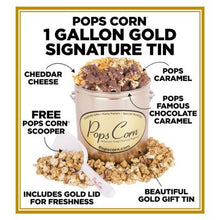 Load image into Gallery viewer, 1 Gallon Signature Gold Signature Tins Pops Corn Default Title 