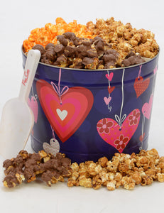 Two Gallon Hearts Tin-FREE SHIPPING Valentine's Day Tins Pops Corn Default Title 