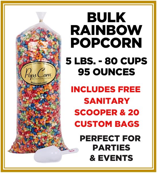 Gourmet Rainbow Popcorn 🌈🌈 Pops Bulk Popcorn Bags. Made fresh to order! ?✔ Pops Corn 