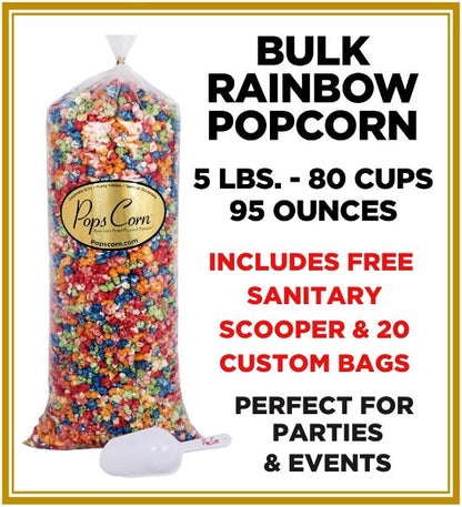 Gourmet Rainbow Popcorn 🌈🌈 Pops Bulk Popcorn Bags. Made fresh to order! ?✔ Pops Corn 