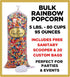 Gourmet Rainbow Popcorn 🌈🌈 Pops Bulk Popcorn Bags. Made fresh to order! ?✔ Pops Corn 