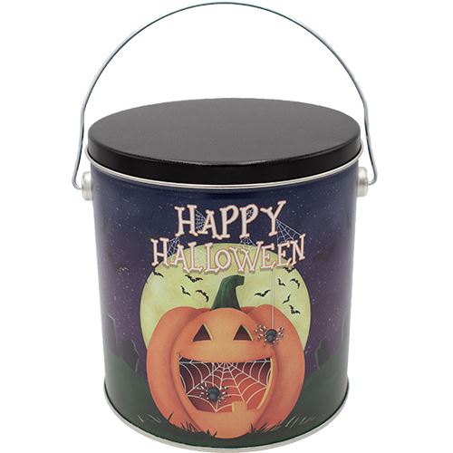 1 Gallon Happy Halloween Tin Signature Tins Pops Corn 