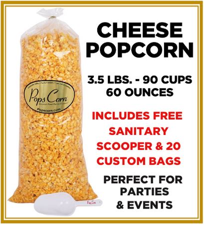 Cheddar Cheese Popcorn 🧀 Pops Bulk Popcorn Bags. Made fresh to order! ?✔ Pops Corn 