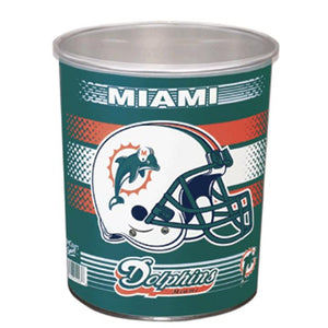 Miami Dolphins One Gallon Sports Popcorn Tin vendor-unknown Default Title 
