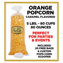 Load image into Gallery viewer, Orange Popcorn 🍊 Pops Bulk Popcorn Bags. Made fresh to order! ?✔ vendor-unknown 
