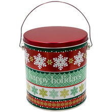 Load image into Gallery viewer, 1 Gallon Happy Holidays-Free Shipping Holiday Tin Pops Corn 