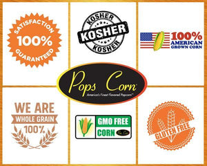 1 Gallon Hannukah Holiday Tin Pops Corn 